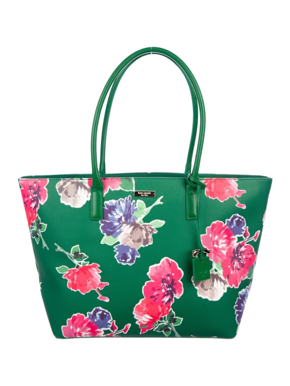 Kate Spade Brightwater Drive Jules Spring Bloom Floral tote handbag Green